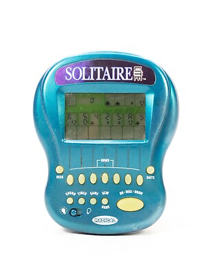 #ad Radica Solitaire Lite 1997 Handheld Travel Electronic Card Game Working AU $45.50