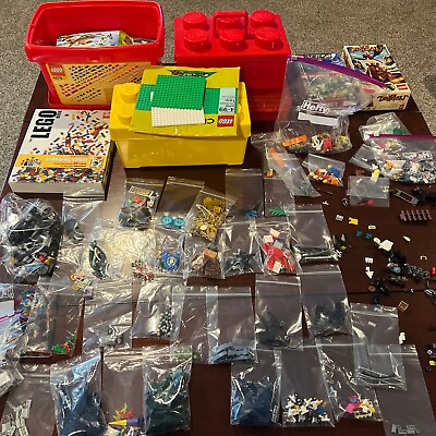 #ad GIGANTIC LEGO LOT COLORS AND ACCESSORIES SEPARATED STORAGE MANUALSPLEASE READ $299.95