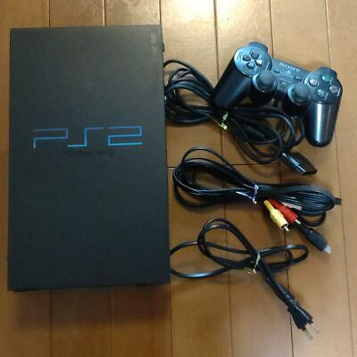#ad Sony PlayStation2 PS2 black SCPH 30000 Console controller Cable Working NTSC J $79.83