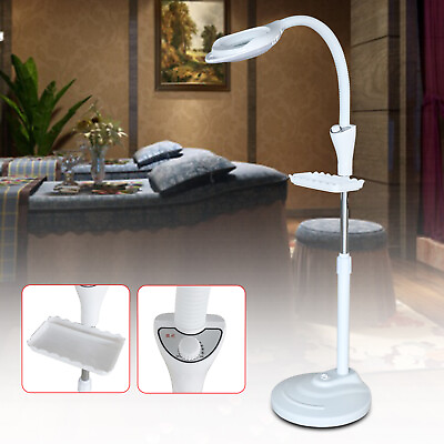 #ad 16X Diopter LED Magnifying Floor Stand Lamp Magnifier Facial Glass Light Salon $33.26
