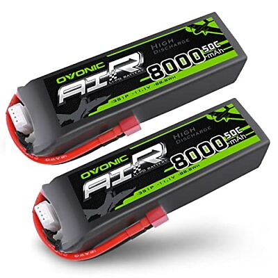 #ad 3s Lipo Battery 50C 8000mAh 11.1V Lipo Battery Soft Case with Dean Style T $108.64