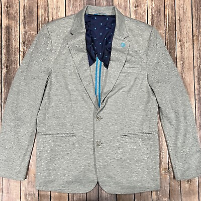 #ad ATamp;T Employee Jacket Sport Coat Blazer Uniform Large Mens Grey Long Sleeve $24.95