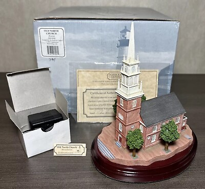 #ad Harbour Lights 2007 Old North Church BostonMA #HB906 Lighthouse COABox $160.00
