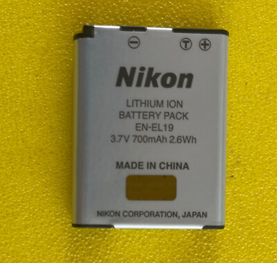 #ad Genuine Nikon EN EL19 Li ion Battery for Coolpix S2500 S3100 S4100 Camera— 2 $10.49