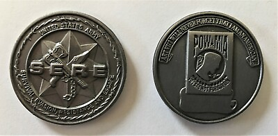 #ad US Army SERE School Challenge Coin Army Navy USAF USMC POW MIA $9.99