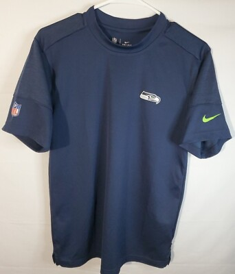 #ad Nike Dri Fit T shirt Men#x27;s Size Small On Field Seattle Seahawks NFL Football $19.00