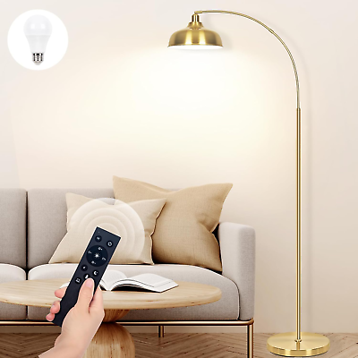 #ad Gold Floor Lamps for Living Room Arc Floor Lamps with 9W Bulb 360° Adjustable $97.71