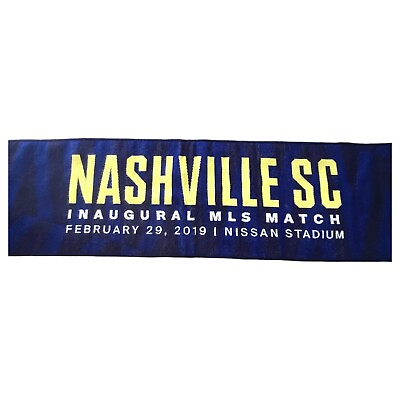 #ad Nashville SC Soccer Club Inaugural Match Scarf vs. Atlanta United MLS NWT $99.99