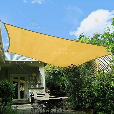 #ad Sun Shade Sail Canopy Rectangle Sand Uv Block Sunshade For Backyard Deck Outdoor $132.60