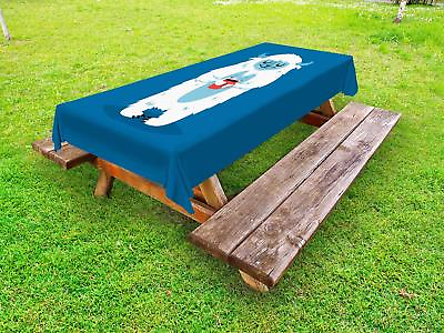#ad Bigfoot Outdoor Picnic Tablecloth in 3 Sizes Washable Waterproof $50.99
