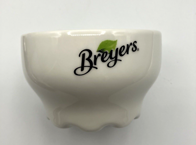 #ad Breyers Ice Cream Sundae Bowl Ceramic White with Logo New $28.00