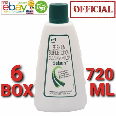 #ad Selsun Shampoo Exp.2026 Abbott 6 Box 720 ml USA Health Care Dandruff Fresh New $79.99