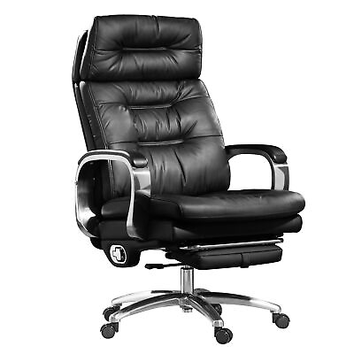 #ad Kinnls Vane Massage Office Chair Executive Genuine Leather Chairs 500lbs $794.75