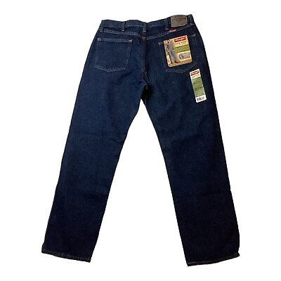 #ad NWT Wrangler Men 36x32 Regular Fit Straight Leg Denim Five Star Premium Jeans $17.58