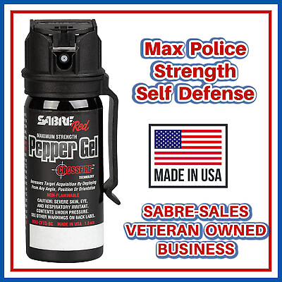 #ad Pepper Gel Max Strength SABRE Crossfire 18 Bursts Home Car Self Defense EXP 2027 $19.75