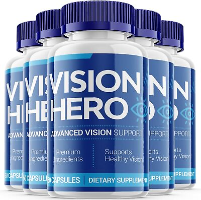 #ad Vision Hero Pills Vision Hero For Eye Vision Health Supplement OFFICIAL 5Pack $67.95