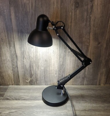 #ad INTERTEK DESK LAMP ARCHITECT ADJUSTABLE SWING DESK LAMP MODEL MTSL1003AHB $36.95