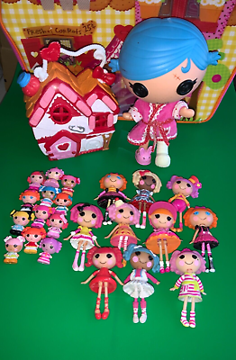 #ad Lalaloopsy Little Sister Doll Mini amp; Teenie Dolls Carrying Case Mix Lot #304 $74.95