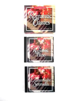 #ad Romantic Classics 2 Compact Discs CD#x27;s Moonlight Serenades Romantic Piano Madacy $8.40