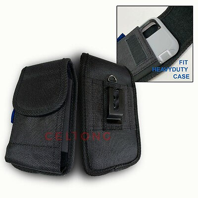 #ad Vertical Nylon Belt Clip Pouch Case Fit Samsung with HeavyDuty Defender Case On $5.99