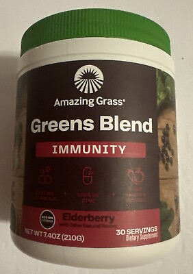 #ad Amazing Grass Greens Blend for Immunity 7.4 oz 30 Servings Exp 05 24 A3 $9.99
