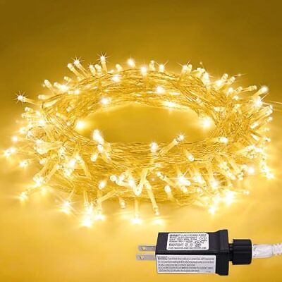#ad JMEXSUSS String Lights Indoor 8 Modes Plug in Twinkle Fairy Lights Warm White $18.97