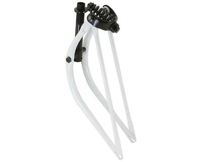 #ad Heavy Duty Steel Plated 1quot; Threaded Springer 20quot; Bent Spring Fork 1quot; Black White $89.99