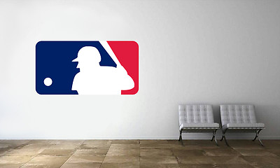 #ad Major League Baseball MLB Logo Wall Decal Baseball Decor Mural Vinyl Sticker $19.95