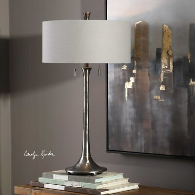 #ad ALISO MODERN INDUSTRIAL INSPIRED CAST IRON XXL 31quot; TABLE LAMP UTTERMOST 27786 $404.80
