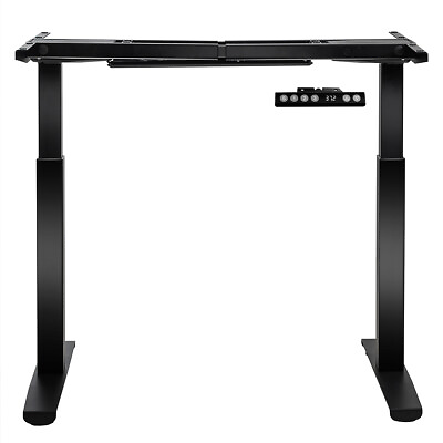 #ad Topbuy Black Electric Standing Desk Frame Adjustable Motorized Desk Base $249.95