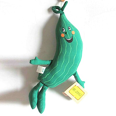 #ad 1984 Hallmark Crazy Crop 10quot; Plush Toy COLE Q CUMBER with tags FREE SH $14.95