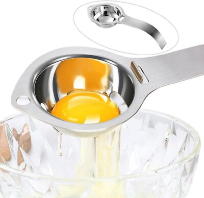 #ad Easy Egg Yolk White Separator Kitchen Gadget Divider Holder Sieve Tool $7.20