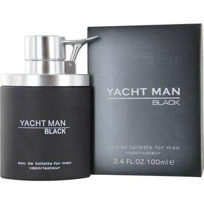#ad YACHT MAN BLACK by Myrurgia 3.3 3.4 oz EDT For Men New in Box $9.88