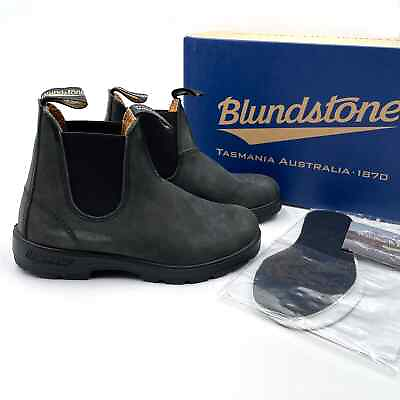 #ad New Blundstone 587 Chelsea Boots Rustic Black Women Elastic Sided Sz 7 $159.00