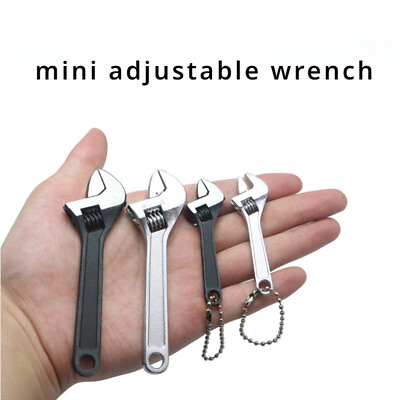 #ad Mini Adjustable Wrench Electroplated Portable Hanging Tool $13.89