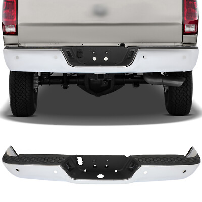 #ad #ad For 2009 2018 Dodge RAM 1500 CH1103122 with Park Rear Bumper Chrome Steel $284.82