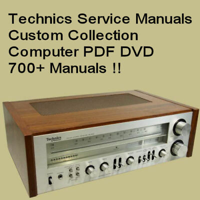 #ad Technics Service Manuals Audio Hifi Repair Technical Schematics 700 Files DVD C $15.97