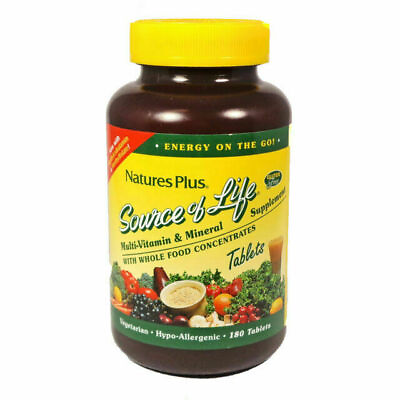 #ad NaturesPlus Source of Life Multi Vitamin 180 Tabs $30.99