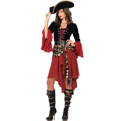 #ad Adults Pirate Wench Cosplay Costume Womens Christmas Party Outfit Fancy Dress US $20.99