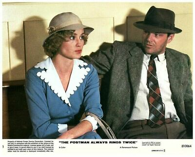 #ad The Postman Always Rings Twice Original Lobby Card Jack Nicholson Jessica Lange $24.99