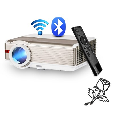 #ad Android LED LCD Full HD Smart Projector Video Blue tooth Wireless Home Theater $179.77