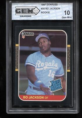 #ad Bo Jackson RC 1987 Donruss #35 Royals Rookie GEM MINT 10 $29.99