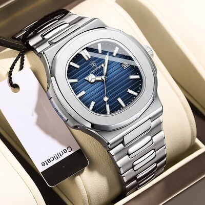 #ad Luxury Analog Men#x27;s Watch Waterproof Luminous Stainless Steel Quartz Wristwatch $17.09
