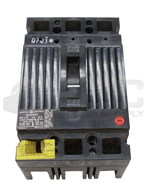 #ad GENERAL ELECTRIC TED134015 INDUSTRIAL CIRCUIT BREAKER 480VAC 15A *OLD MODEL* $19.00