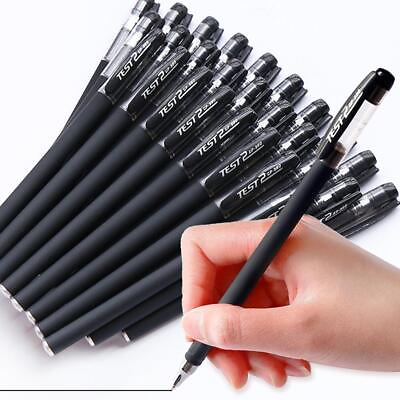 #ad 0.5mm Black Gel Pen Full Matte Water Pen Writing Stationery Supply Office Pens $0.99