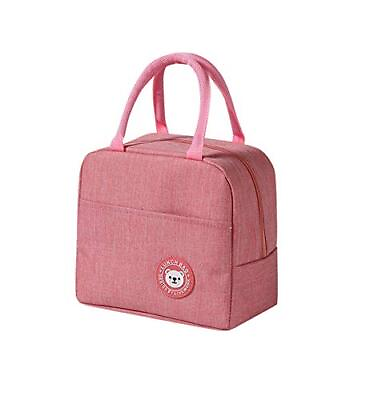 #ad 5.5 L Pink Bear Small Lunch Bags for Women Portable Insulation Bags Reusable ... $21.07