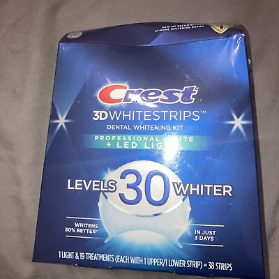 #ad Crest 3D Professional WhiteLED Light Levels 30*Strips 38*FREE SHIP**EXP:09 25* $49.00