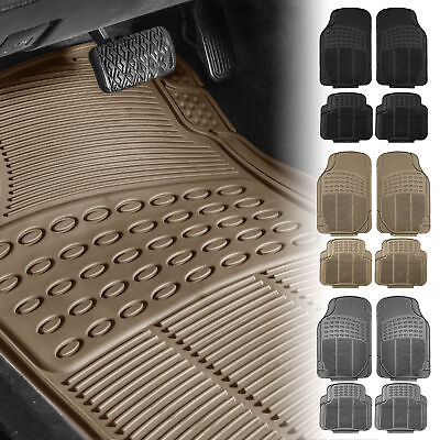 #ad FH Group Car Rubber Floor Mats Tactical Fit Heavy Duty All Weather Mats 4pcs $21.99