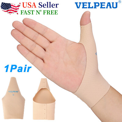 #ad Velpeau Thumb Wrist Hand Support Brace Soft Elastic Thumb Compression Sleeve USA $9.99