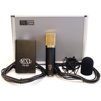 #ad MXL Mics Tube Microphone XLR Connector Black with Gold Accents 47mm x 218m... $249.95